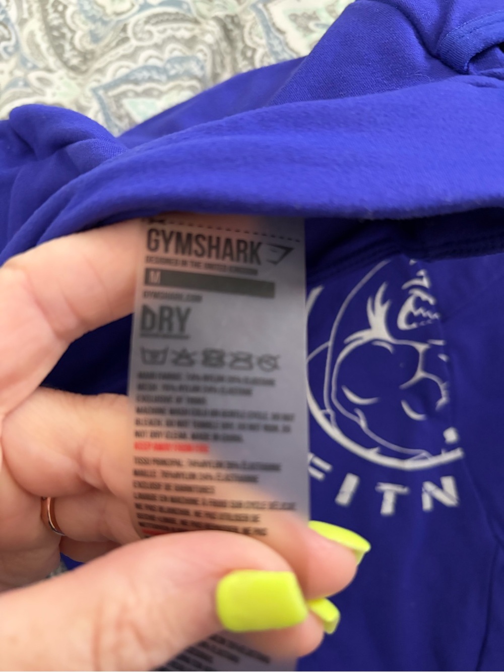 Gymshark Purple blue Logo pants